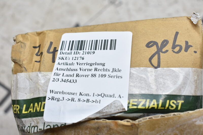 Verriegelung Anschluss Vorne Rechts Jkle für Land Rover 88 109 Series 2/3 345433 Bild 4