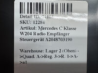 Mercedes C Klasse W204  Radio Empfänger Steuergerät A2048703190 Bild 5