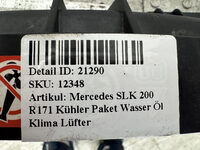 Mercedes SLK 200 R171  Kühler Paket Wasser Öl Klima Lüfter Bild 6