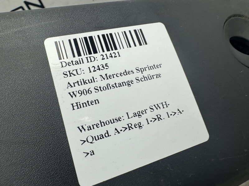 Mercedes Sprinter W906 Stoßstange Schürze Hinten Bild 6