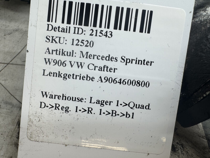Mercedes Sprinter W906 VW Crafter Lenkgetriebe A9064600800 Bild 6