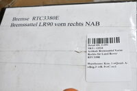 Bremssattel Vorne Rechts für Land Rover RTC3380 Bild 5