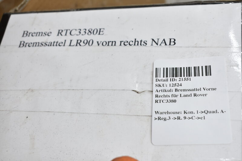 Bremssattel Vorne Rechts für Land Rover RTC3380 Bild 5