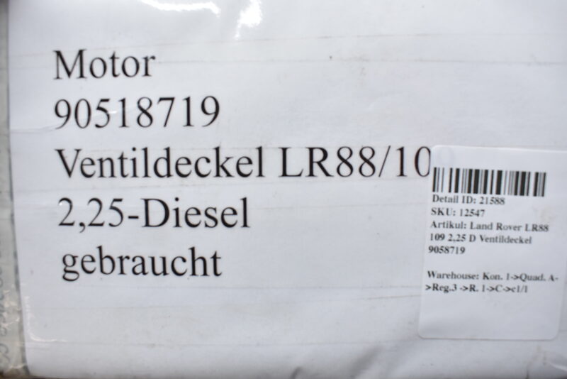 Land Rover LR88 109 2,25 D Ventildeckel 90518719 Bild 4