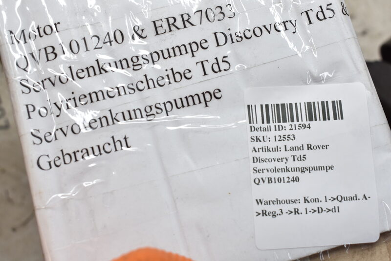 Land Rover Discovery 2 Td5 2.5L  Servopumpe Hydraulik Pumpe Lenkung QVB101240 Bild 4
