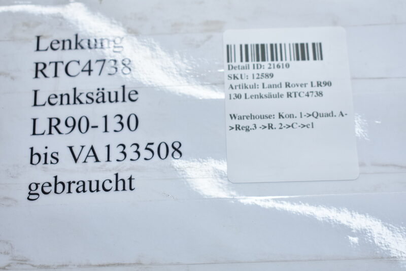 Land Rover LR90 130 Lenksäule RTC4738 Bild 5