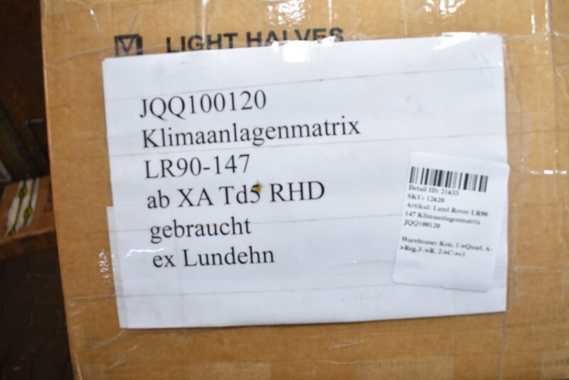 Land Rover LR90 147 Klimaanlagenmatrix  JQQ100120 Bild 5