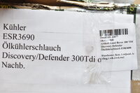 Land Rover 300 TDI Discovery Defender Ölkühlerschlauch ESR3690 Bild 5