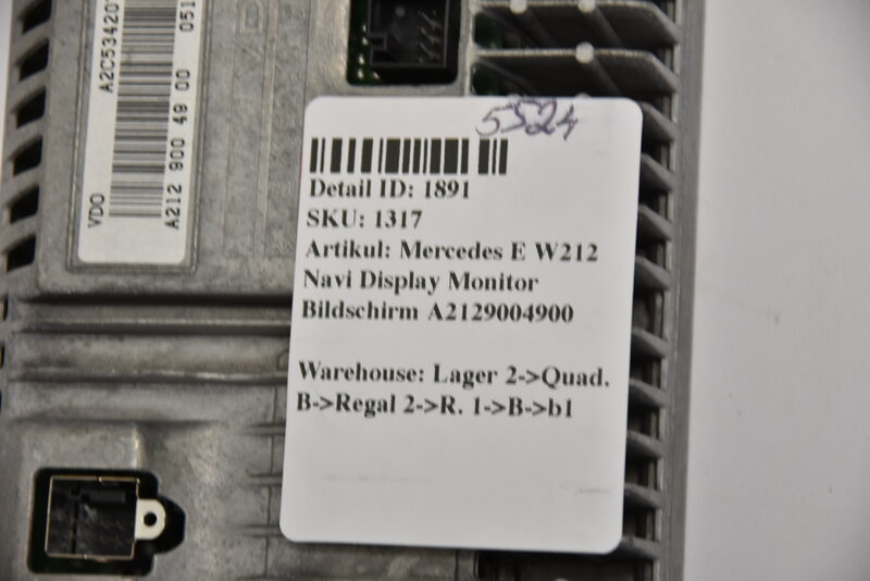 Mercedes E W212  Navi Display Monitor Bildschirm A2129004900 Bild 3