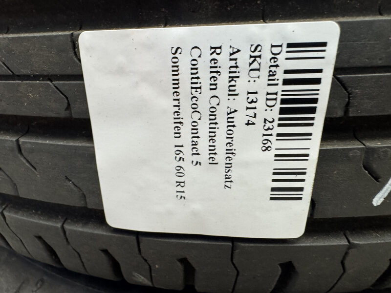 Autoreifensatz Reifen Continentel ContiEcoContact 5 Sommerreifen 165 60 R15 Bild 8