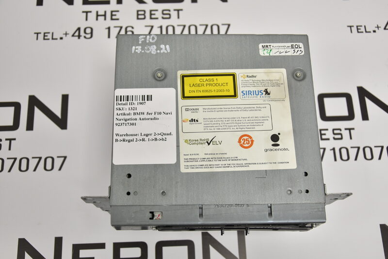 BMW 5er F10  Navi Navigation Autoradio 923717301 Bild 5