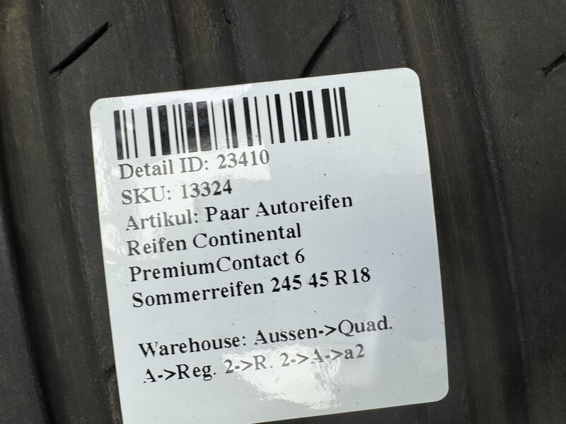 Paar Autoreifen Reifen Continental PremiumContact 6 Sommerreifen 245 45 R18 Bild 8