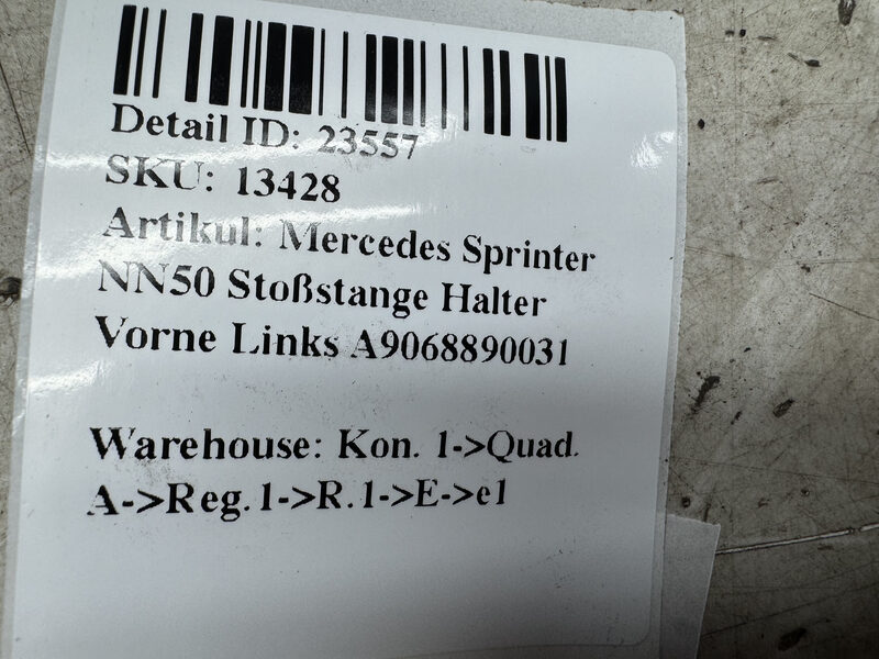 Mercedes Sprinter NN50 Stoßstange Halter Vorne Links A9068890031 Bild 3