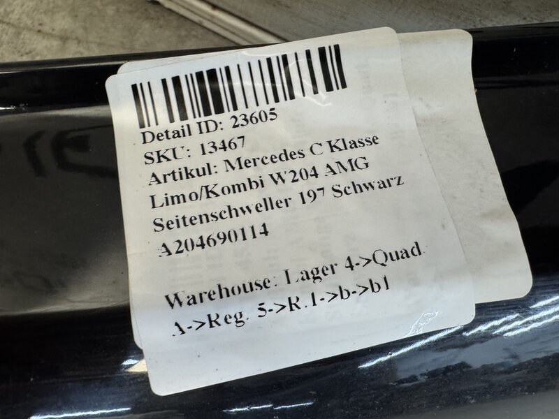 Mercedes C Klasse Limo/Kombi W204 AMG Seitenschweller 197 Schwarz A204690114 Bild 9