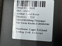 Land Rover Discovery 2 TD5 Türverkleidung Türpappe Tür Vorne Rechts EJB000540 Bild 6