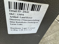 Land Rover Discovery 2 Innenausstattung Sitze Kunstleder Dunkelgrau Vorne Links Bild 8