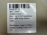 Land Rover Discovery 2 TD5 Kopfstütze Kunstleder Beige Hinten Links HLH000030LUM Bild 3