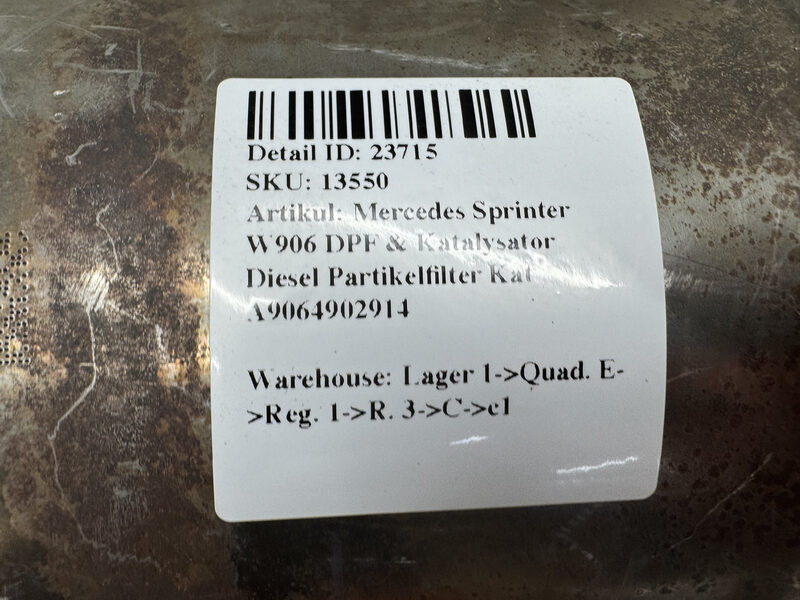 Mercedes Sprinter W906 DPF & Katalysator Diesel Partikelfilter Kat A9064902914 Bild 5