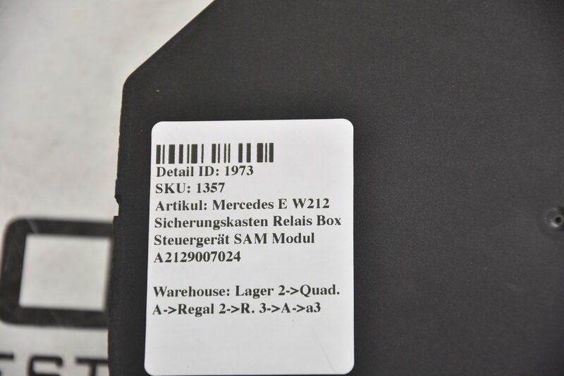 Mercedes E W212  Sicherungskasten Relais Box Steuergerät SAM Modul A2129007024 Bild 4