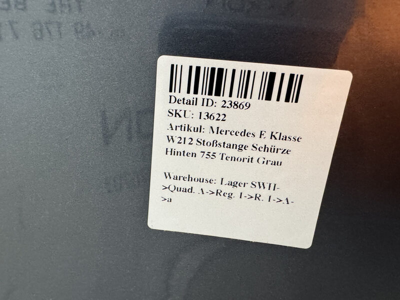 Mercedes E Klasse W212 Stoßstange Schürze Hinten 755 Tenorit Grau Bild 9