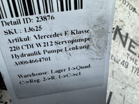 Mercedes E Klasse 220 CDI W212  Servopumpe Hydraulik Pumpe Lenkung A0064664701 Bild 7
