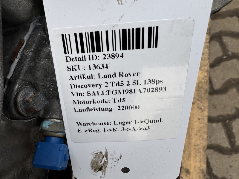 Land Rover Discovery 2 Td5 2.5L 138ps Td5 Laufleistung: 220000 Bild 7