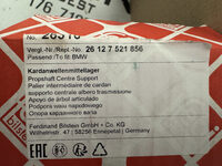 Lagerung Kardanwellenlager für BMW 5er E60 E61 6er E63 E64 Febi Bilstein 26316 Bild 4