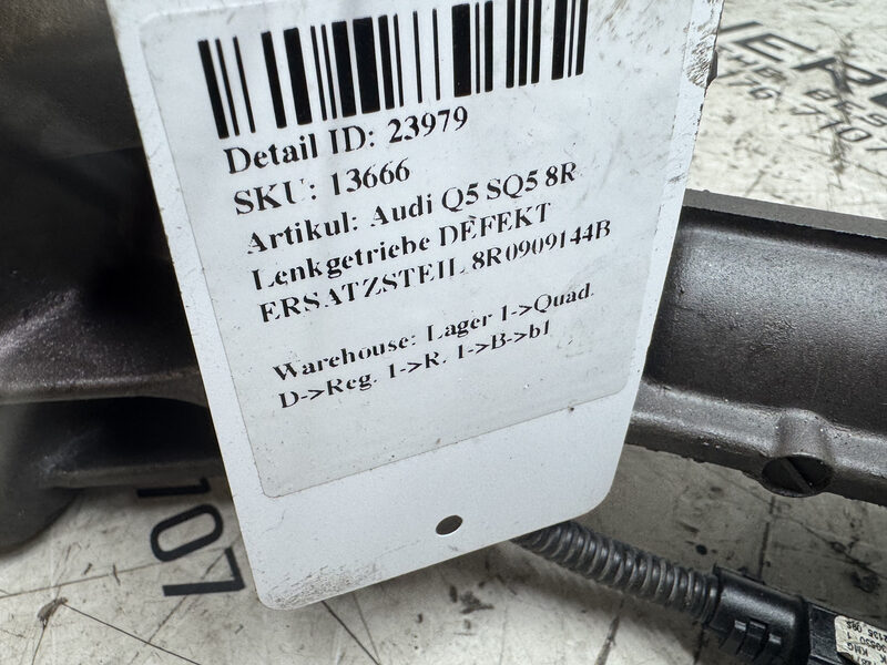 Audi Q5 SQ5 8R Lenkgetriebe DEFEKT ERSATZSTEIL 8R0909144B Bild 9