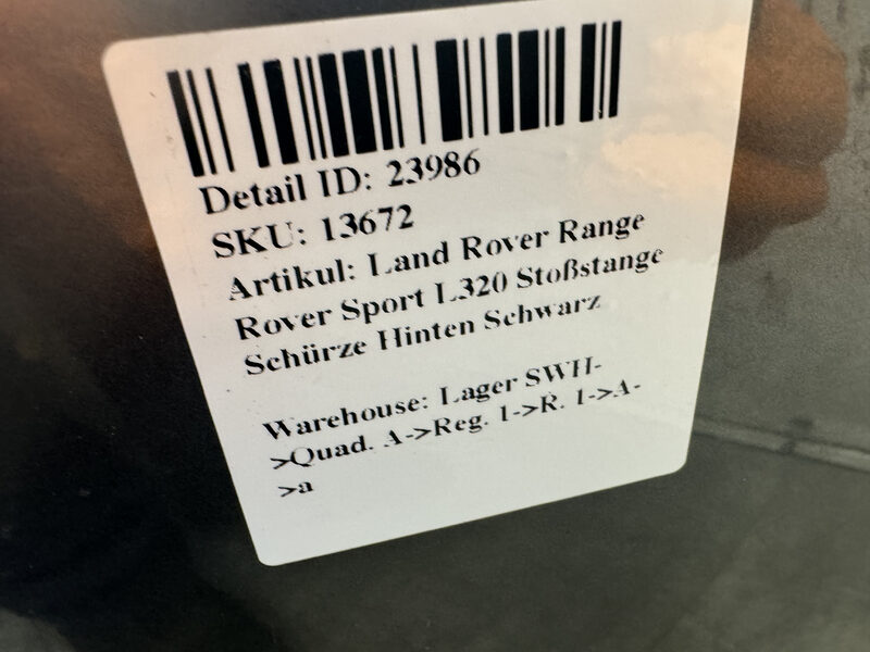Land Rover Range Rover Sport L320 Stoßstange Schürze Hinten Schwarz Bild 6