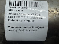 Mercedes CLS 320 CDI C219 W219  Auspuff und Endtopf A2194911100 Bild 6