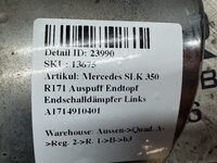 Mercedes SLK 350 R171 Auspuff Endtopf Endschalldämpfer Links A1714910401 Bild 5