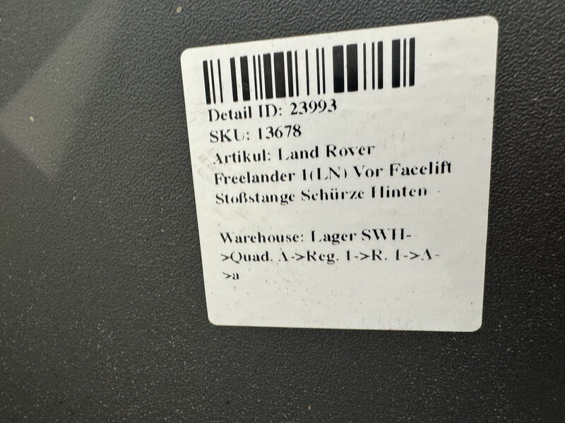 Land Rover Freelander 1(LN) Vor Facelift Stoßstange Schürze Hinten Bild 6