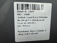 Land Rover Defender 90-130 ab VA Mittelkonsole Grau abschließbar STC7879AA Bild 10