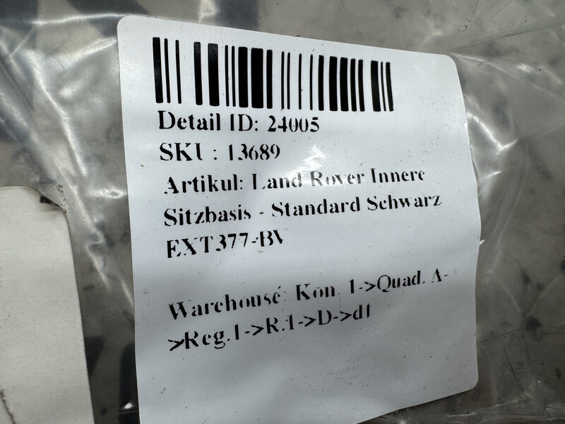 Land Rover Innere Sitzbasis - Standard Schwarz EXT377-BV Bild 6