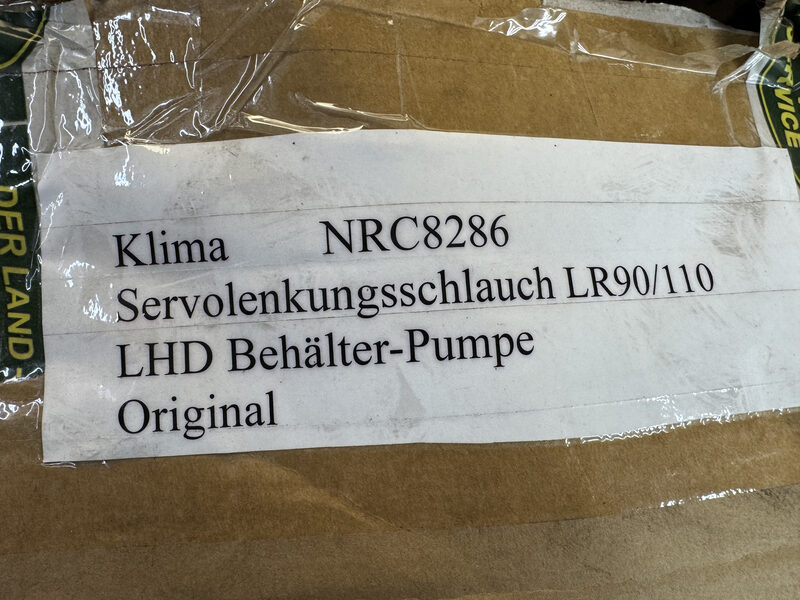 Land Rover 90/110 Original Servolenkungsschlauch LHD Behälter-Pumpe NRC8286 Bild 4
