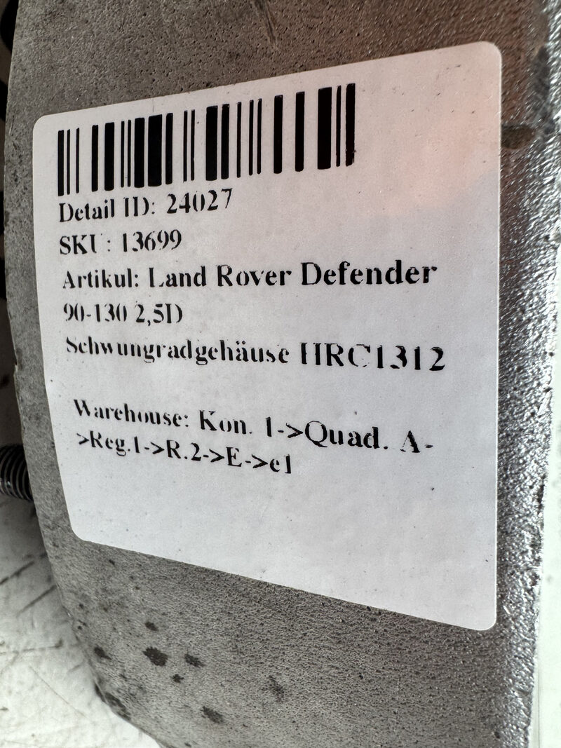 Land Rover Defender 90-130 2,5D Schwungradgehäuse HRC1312 Bild 4
