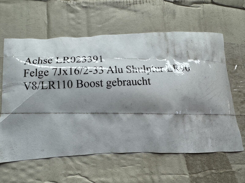 Land Rover LR90 Felge 7Jx16/2-33 Alu Shulptur V8/LR110 Boost LR023391 Bild 6