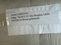 Land Rover LR90 Felge 7Jx16/2-33 Alu Shulptur V8/LR110 Boost LR023391 Bild 5