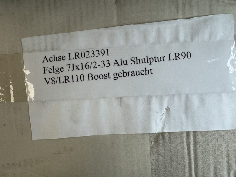 Land Rover LR90 Felge 7Jx16/2-33 Alu Shulptur V8/LR110 Boost LR023391 Bild 5