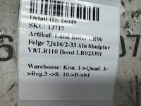Land Rover LR90 Felge 7Jx16/2-33 Alu Shulptur V8/LR110 Boost LR023391 Bild 6