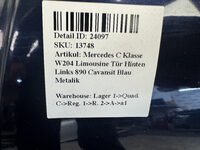 Mercedes C Klasse W204 Limousine Tür Hinten Links 890 Cavansit Blau Metalik Bild 5