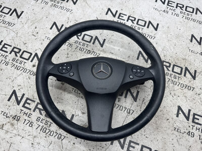 Mercedes C Klasse W204  Lenkrad Leder Multifunktion  Schwarz A2044603303