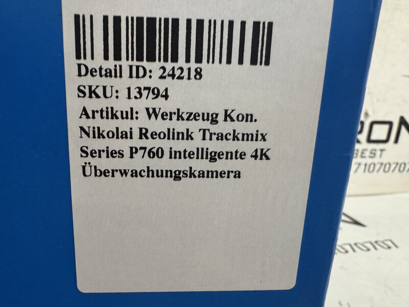 Werkzeug Kon. Nikolai  Reolink Trackmix Series P760 intelligente 4K Überwachungskamera Bild 4
