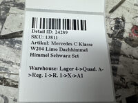 Mercedes C Klasse W204 Limo Dachhimmel Himmel Schwarz Set A2046902850 Bild 8