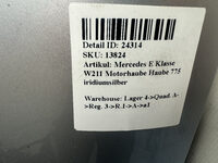 Mercedes E Klasse W211 Motorhaube Haube 775 iridiumsilber Bild 7