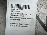Mercedes 320 CDI W209 W211 W219 Drehmomentwandler Wandler A2092501002 Bild 4