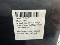 Land Rover Range Rover Classic Kotflügel Vorne Links Schwarz Bild 8