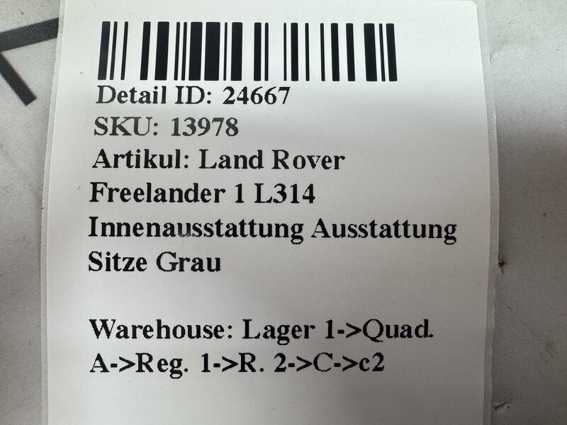 Land Rover Freelander 1 L314 Innenausstattung Ausstattung Sitze  Grau Bild 9