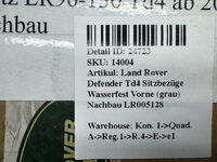 Land Rover Defender LR90-130 Sitzbezüge Wasserfest Vorne (grau) Nachbau LR005128 Bild 8