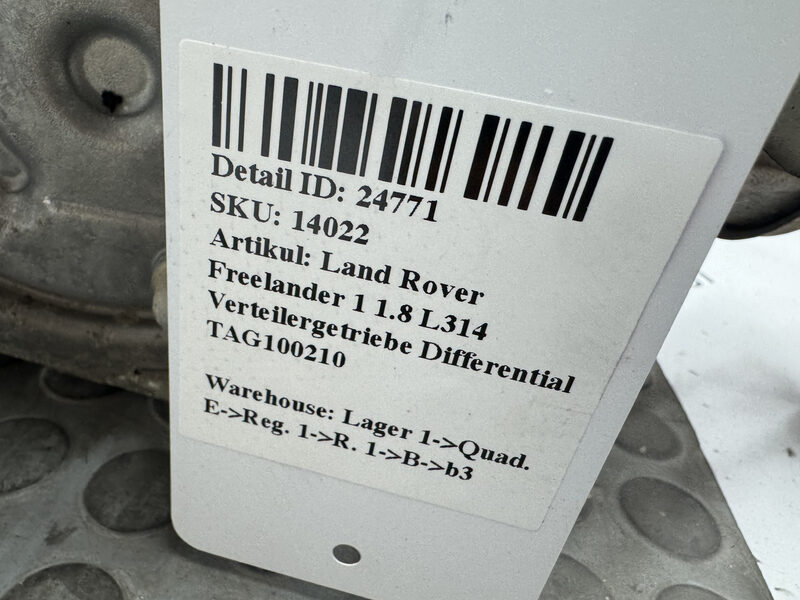 Land Rover Freelander 1 1.8 L314  Verteilergetriebe Differential TAG100210 Bild 6